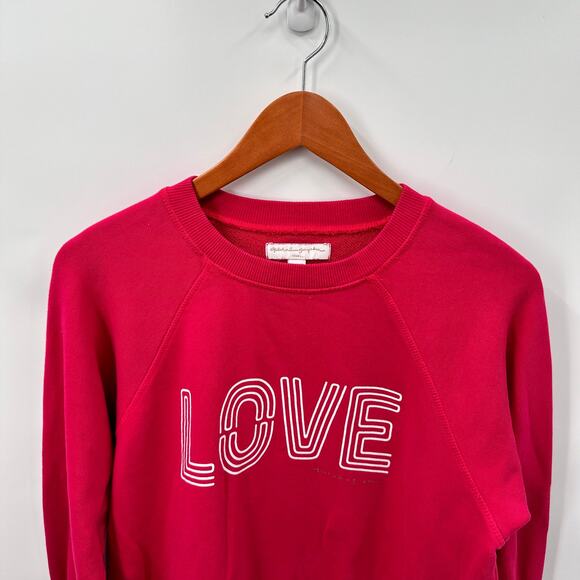 SPIRITUAL GANGSTER Pink Love Bridget Crewneck Sweatshirt // XS - Picture 5 of 9